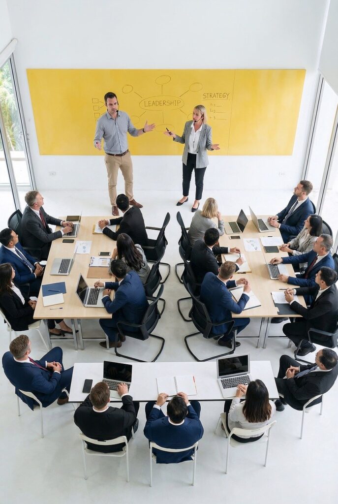 Inicio business, meeting, leadership, office, strategy, team, presentation, corporate, professional, workshop, seminar, collaboration, planning, group, management, brainstroming, board, suits, coworkers, executive, ai generated