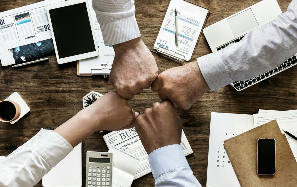 teamwork, cooperation, brainstorming, business, finance, office, team, partners, flat lay, meeting, collaboration